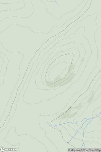 Thumbnail image for Castle Hill [Lancashire, Cheshire and S Pennines] showing contour plot for surrounding peak